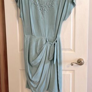 SCARLETT DRESS, TEAL, SIZE 7-8